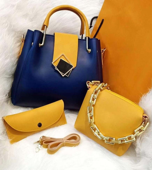 TRIO 3 PCS BLUE & YELLOW