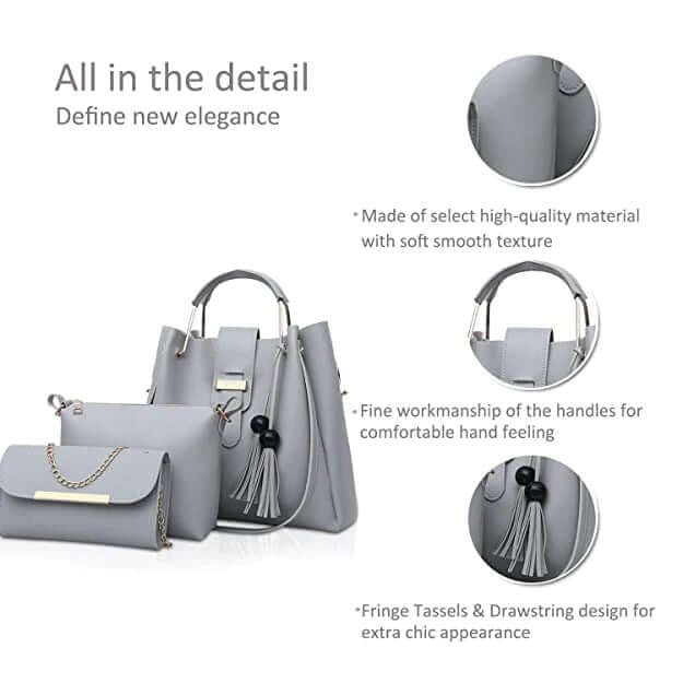 ALEXA 3 PCS GREY - carryo.pk