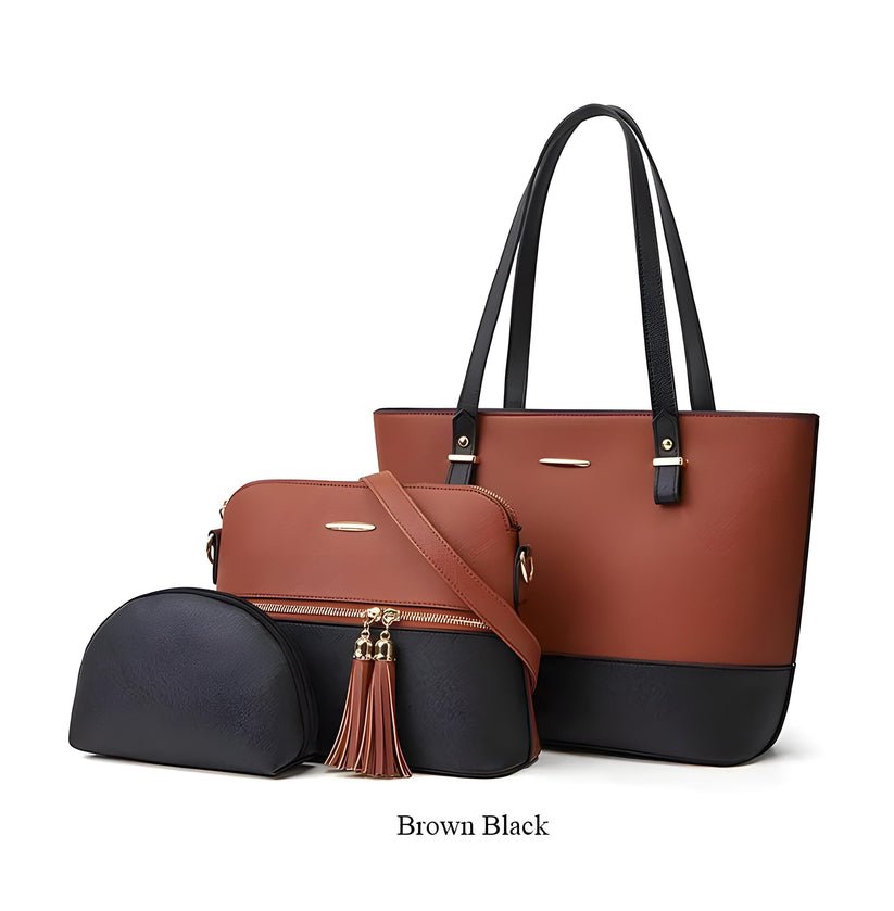 JOCOSE 3 PIECE BROWN & BLACK - carryo.pk