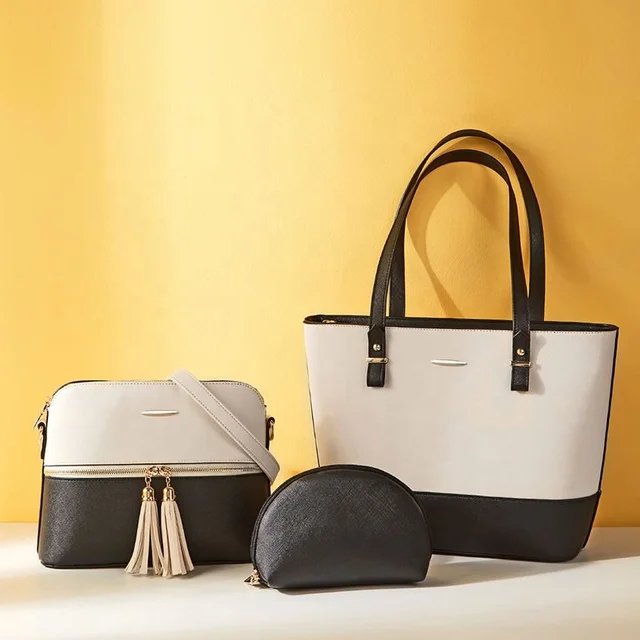 JOCOSE 3 PIECE WHITE & BLACK - carryo.pk