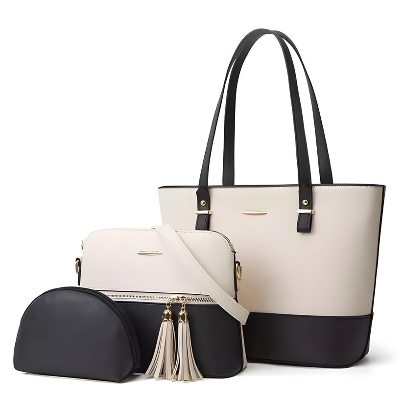 JOCOSE 3 PIECE WHITE & BLACK - carryo.pk